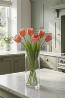 Faux Light Pink Tulip Bunch