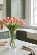 Faux Light Pink Tulip Bunch