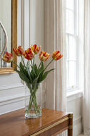 Faux Orange Flame Parrot Tulip Bunch