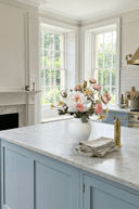 Faux Rose and Ranunculus in White Ceramic Vase - The Irish Country Home