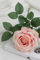 Faux Scarlet Rose Spray