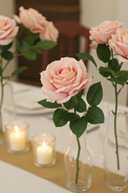 Faux Scarlet Rose Spray