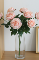 Faux Scarlet Rose Spray