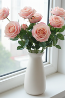 Faux Scarlet Rose Spray