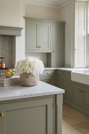 Faux White Hydrangeas in Rustic Pot - The Grand