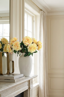 Faux Yellow Garden Rose