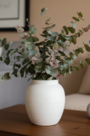 Faux Burgundy & Green Eucalyptus