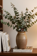 Faux Burgundy & Green Eucalyptus