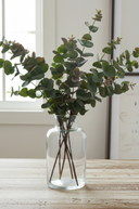 Faux Burgundy & Green Eucalyptus