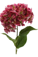 Faux Burgundy Hydrangea Stem