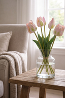 Faux Fresh Touch Tulip Bunch Pink