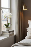 Faux Orchid in Ceramic Crinkle Pot 62cm