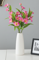 Faux Pink Alstroemeria Spray
