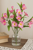 Faux Pink Alstroemeria Spray