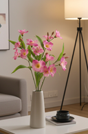 Faux Pink Alstroemeria Spray