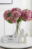 Faux Pink & Green Hydrangea