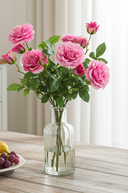 Faux Pink Rose Spray