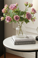 Faux Violet Rose Spray