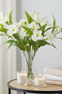 Faux White Alstroemeria Spray