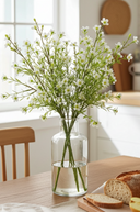 Faux White Waxflower Spray