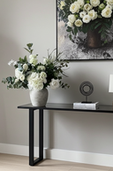 Faux White and Green Arrangement