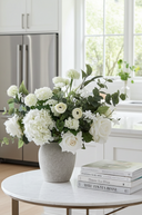 Faux White and Green Arrangement