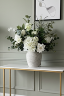 Faux White and Green Arrangement