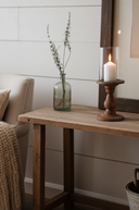 Glass Pillar Candle Holder, 35cm