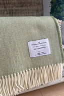 Supersoft Lambswool Throw Landscape Green