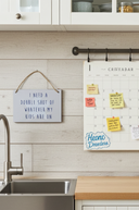 Hanging Wooden Sign, 18cm