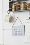 Hanging Wooden Sign, 18cm