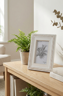 Ivory Beaded Photo Frame 4x6