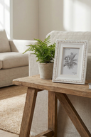 Ivory Beaded Photo Frame 4x6