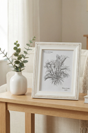 Ivory Beaded Photo Frame 8x10