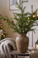 Faux Green Larch Branch with Cones