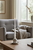 MÆGEN Twist Taper Candles - 3 Pack - Ice White