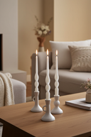 MÆGEN Twist Taper Candles - 3 Pack - Ice White