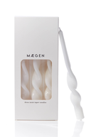 MÆGEN Twist Taper Candles - 3 Pack - Ice White