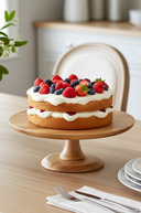 Mango Wood Cake Plate 30cm