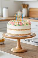 Mango Wood Cake Plate 30cm