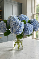 Faux Pale Blue Mophead Hydrangea Stem
