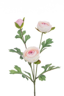 Faux Pale Pink Ranunculus spray