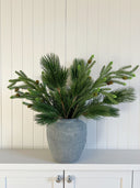 Faux Pine branch with cones 76cm