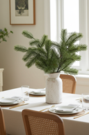 Faux Green Pine Branch with Moss — 70cm