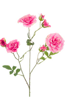 Faux Pink Rose Spray