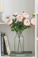 Faux Pale Pink Ranunculus spray