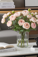 Faux Pale Pink Ranunculus spray