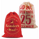 “Reindeer Mail” Hessian Style Sack