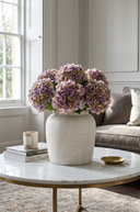 Faux Purple & Green French Hydrangea Stem