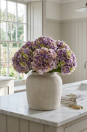Faux Purple & Green French Hydrangea Stem